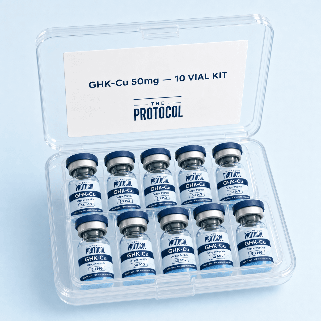 GHK-Cu (50mg) — 10 Vial Kit